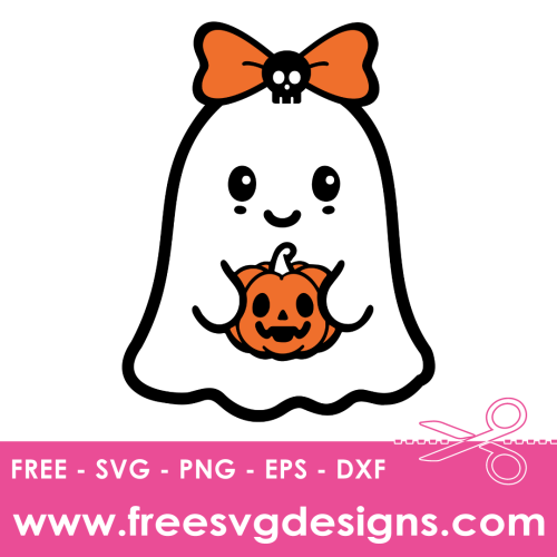 Cute Ghost SVG, Halloween SVG - Free SVG Designs