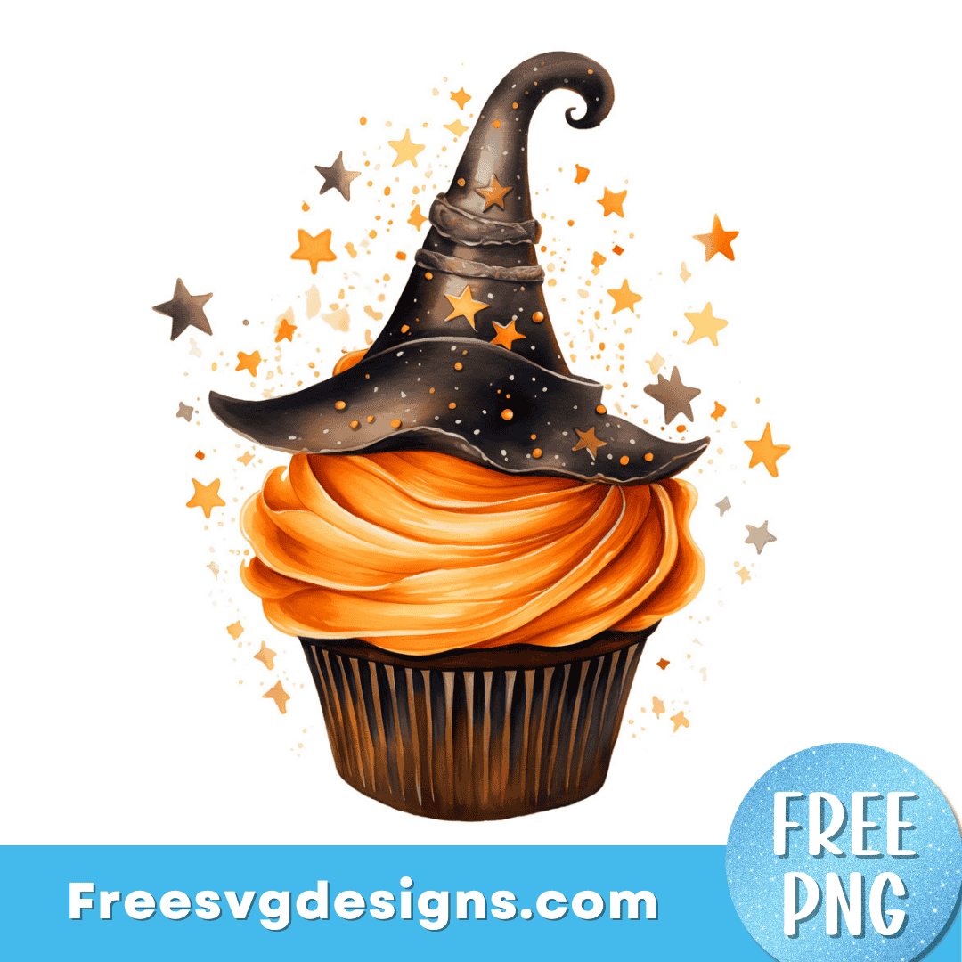 Halloween Cupcake PNG Free Sublimation Design – Free PNG Download 3436
