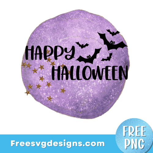 Happy Halloween PNG Free Sublimation Design