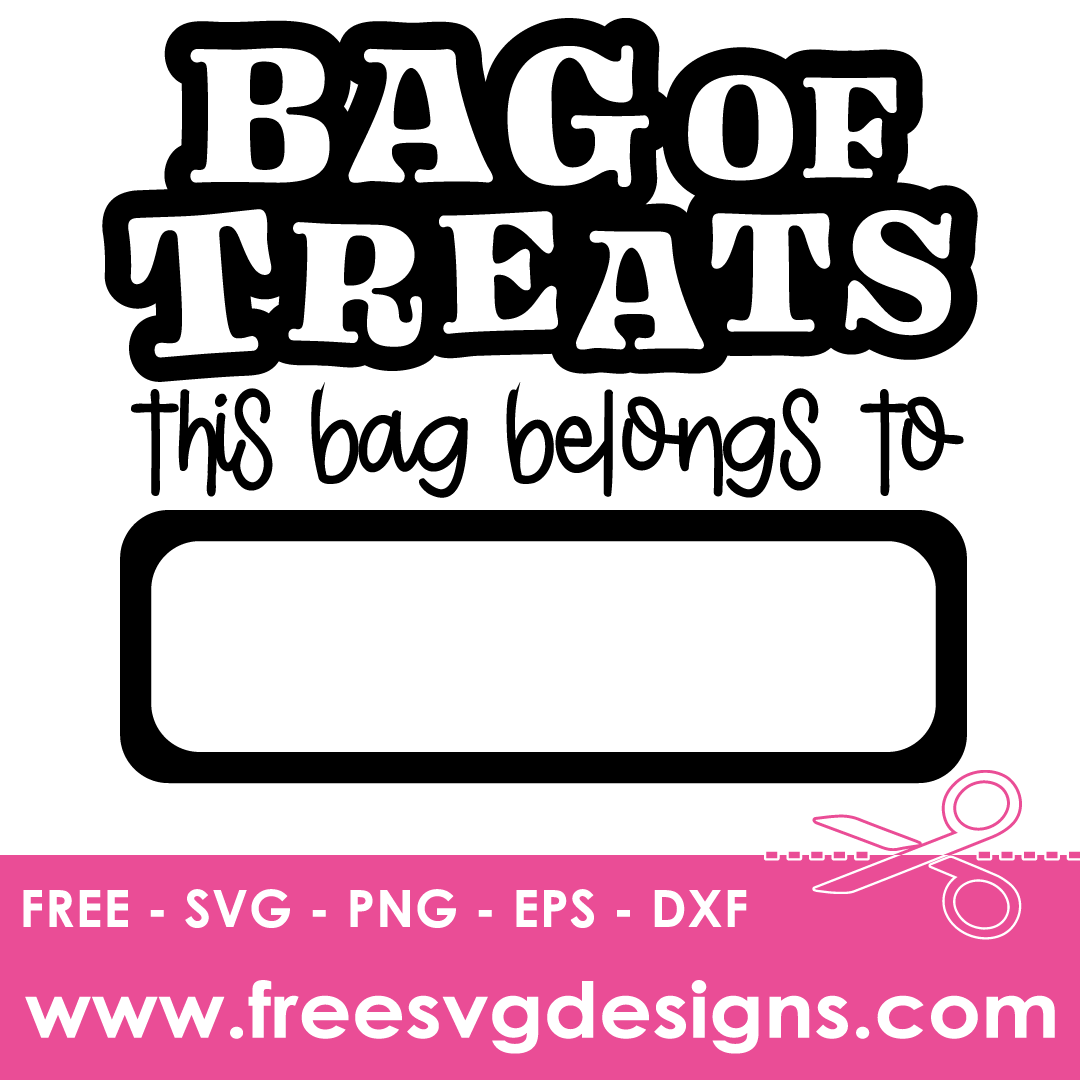 Bag of Treats SVG | Halloween SVG | Free SVG Download 3459