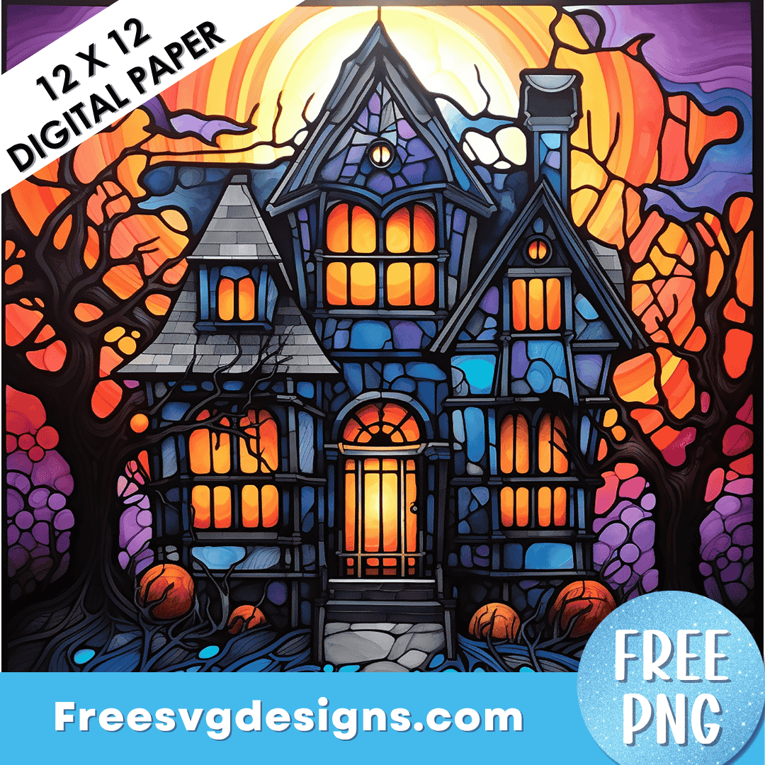 Haunted House PNG Free Sublimation Design – Free PNG Download 3486