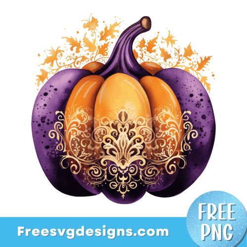 Halloween Pumpkin PNG Free Sublimation Design