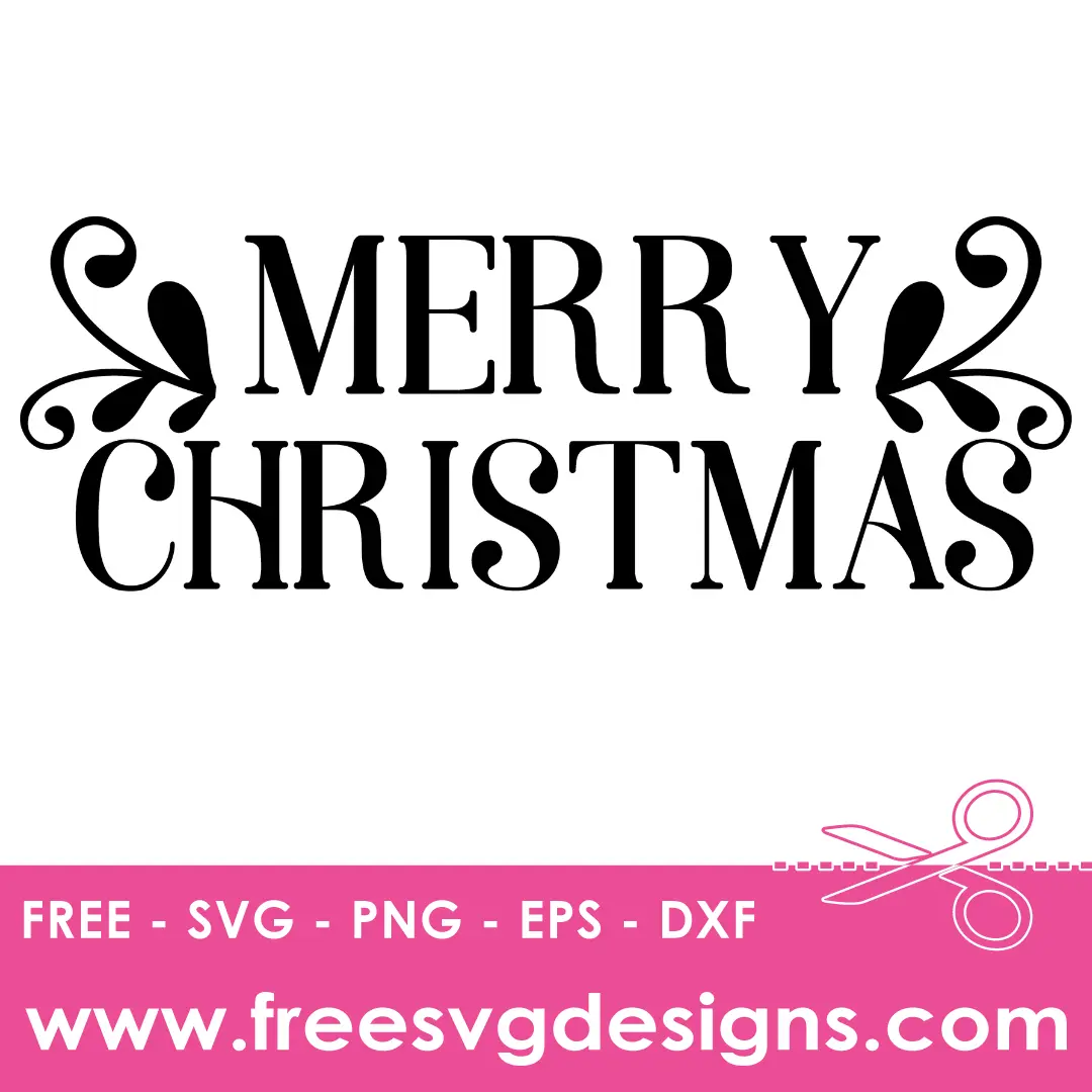 Quote Merry Christmas Free SVG Files 1074