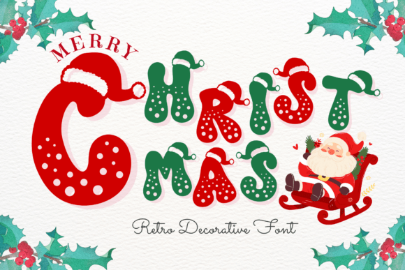Santa Christmas Font