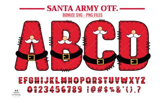 Santa Christmas Font