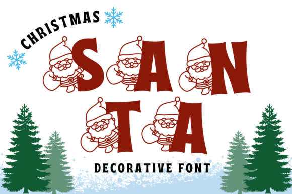 Santa Christmas Font