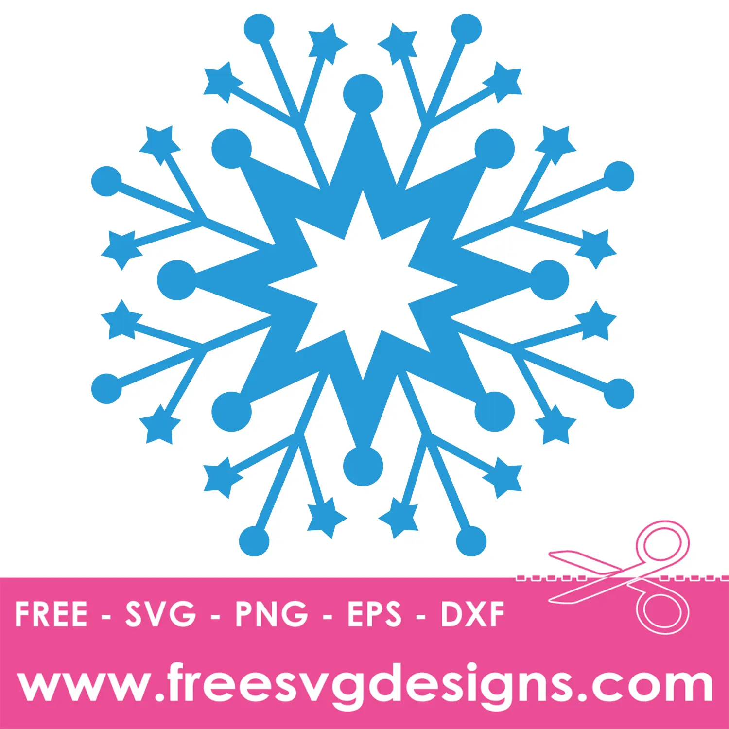 Snowflake SVG | Free Christmas SVG File 1091