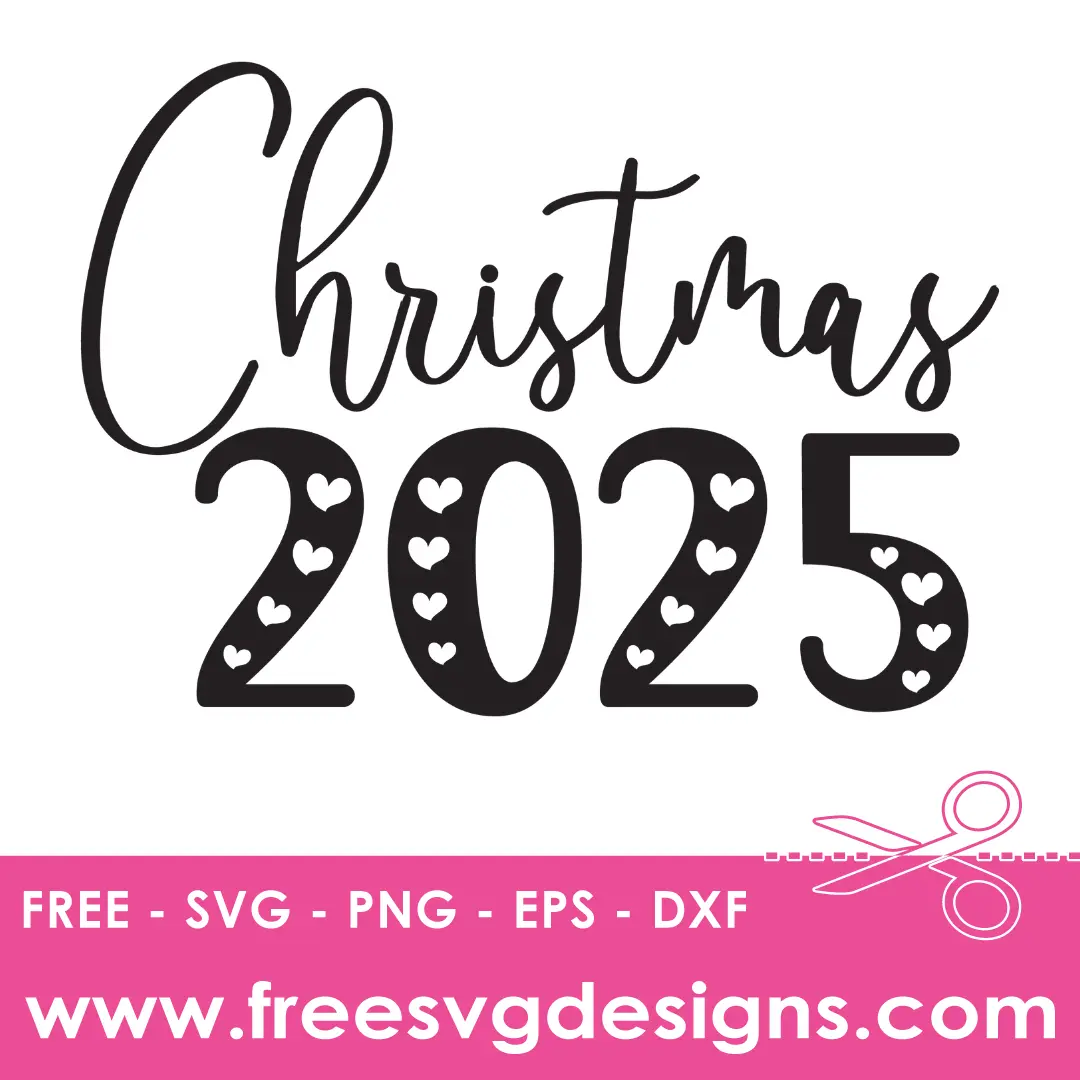 2025 Christmas SVG file | Free SVG Download 3520